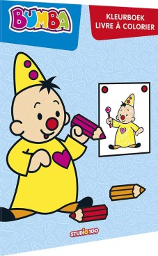 [481541] KLEURBOEK, Kleurboek, Bumba, blauw, Bumba maakt een tekening, Boek