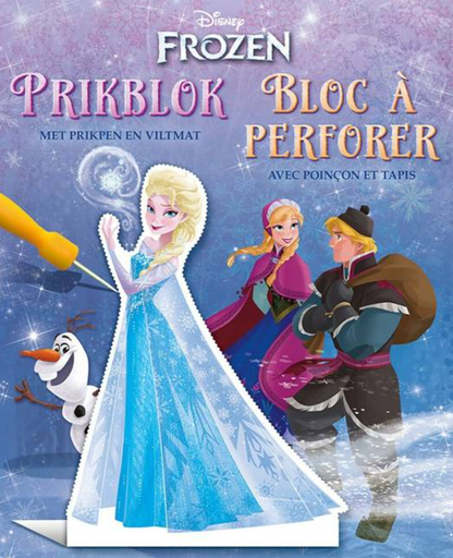 [391605] PRIKBLOK, Frozen Prikblok, multikleur, all over frozenprint, Zuid Nederlandse Uitgeverij, met prikpen en viltmat, boek