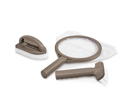 [270288] Intex | Jacuzzi Toebehoren  Spa Maintenance Kit vr Intex PureSpa Borstel/Schepnet/Schrobber Wit/Taupe