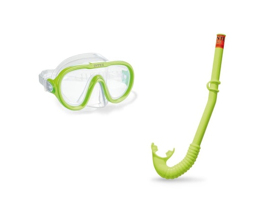 [348603] Intex | Zwemaccessoire Duikset Adventurer Duikbril/Snorkel Groen 2-delig
