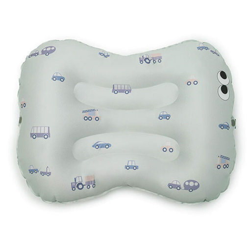 [478433] STOELVERHOGER, Seat Cushion, Little Wheels, groen, vinyl, bevestiging met riem, opblaasbaar zitkussen