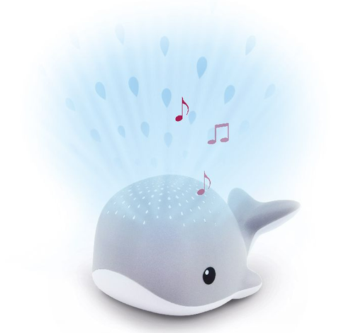 [385404] Zazu | Nachtlamp met Projectie Wally Walvis Grey 