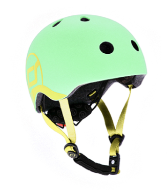 [385764] FIETSHELM, 45-51 cm, XS, kiwi, Glue on constructie, Hardshell constructie, met draaiknop, met padding