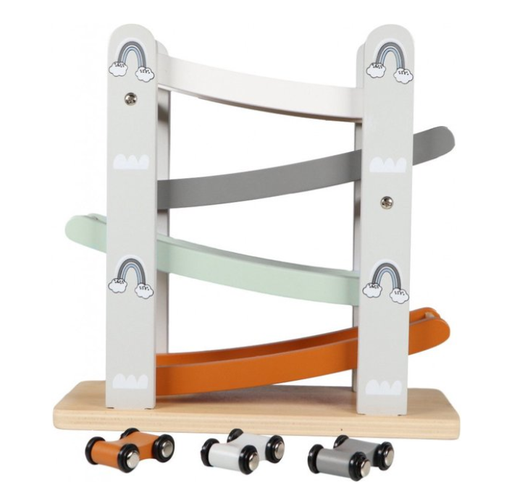 [405389] SPEELSET, Autobaan, hout, inclusief 3 autootjes, vanaf 10 maanden