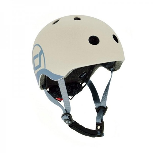 [405465] FIETSHELM, 45-51 cm, XS, ash, Glue on constructie, Hardshell constructie, met draaiknop, met padding