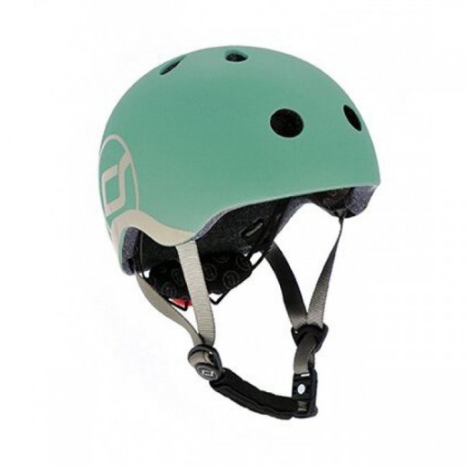 [405466] FIETSHELM, 45-51 cm, XS, forest, Glue on constructie, Hardshell constructie, met draaiknop, met padding