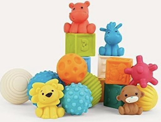 [405581] Infantino | Ball Block Buddies Sensory +0M
