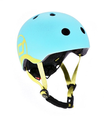 [437452] FIETSHELM, 45-51 cm, XS, blueberry, blauw, Glue on constructie, Hardshell constructie, met draaiknop, met padding