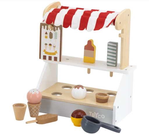 [438120] WINKELGEREI, Ice Cream Cart, multikleur, hout, vanaf 18 maanden