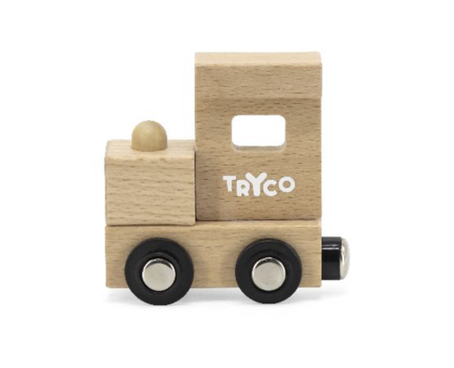 [454926] TREINLETTER, Letter Head, natural, bruin, hout, decoratie, locomotief