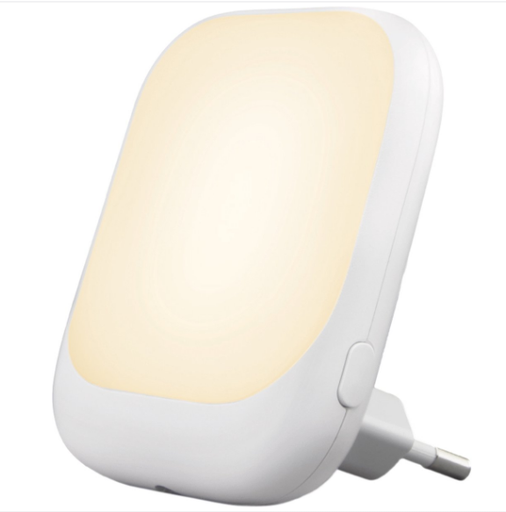 [471155] NACHTLAMP, Automatisch nachtlampje, wit, vierkant, wit, 3 standen helderheid