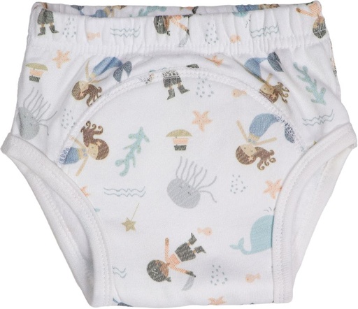 [473673] OEFENBROEKJE, 18-24M, sea fantasy, aop zee thema, Blush & Blossom, Potty pants, herbruikbaar, 1 stuk(s), luier