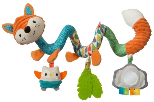[481117] MAXI-COSI HANGER, Spiral activity Toy Fox, soft-go-gaga, oranje/multikleur, siliconen/textiel,+muziek,+act,+0m