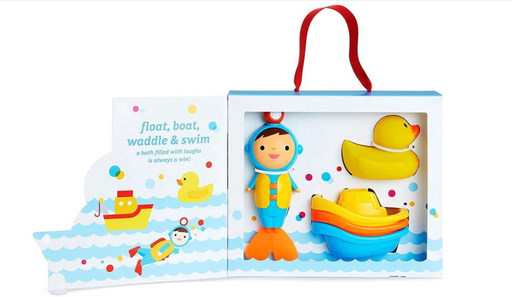 [394343] BADSPEELGOED, Baby's First Bath Gift Set, speelgoed, geel/multikleur, kunststof, vanaf 6 maanden