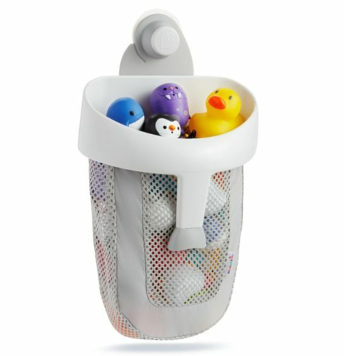 [456132] OPBERGER VOOR BADSPEELGOED, Super Scoop Bath Toy Organizer, grey, grijs, uni, kunststof