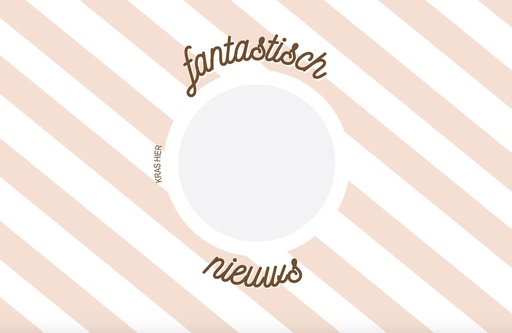 [403819] Minimou | Kraskaart "Fantastisch nieuws" Zwangerschap 11x17cm