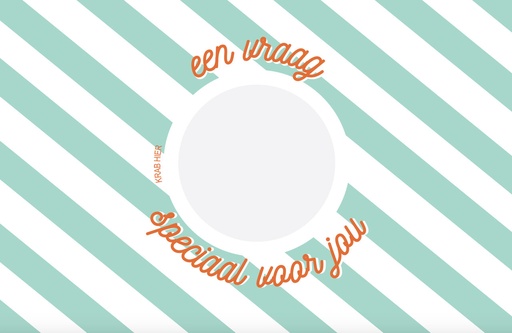 [403821] Minimou | Kraskaart "Een vraag speciaal voor jou" Meter/Peter 11x17cm
