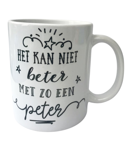 [411196] Minimou | Koffietas "Het kan niet beter met zo een Peter" 325ml