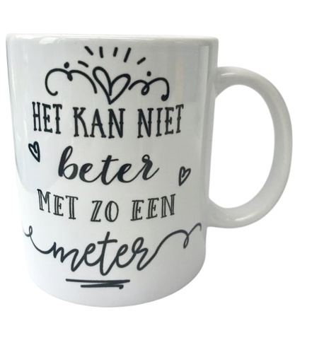 [411197] Minimou | Koffietas "Het kan niet beter met zo een Meter" 325ml