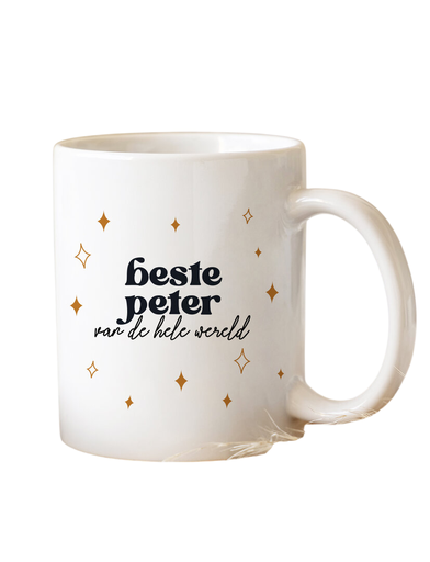 [480655] Minimou | Koffietas "Beste Peter van de hele wereld" Golden Stars 325ml