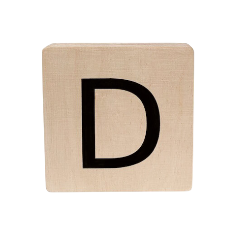 [480711] Minimou | Letter D Hout 10x10cm