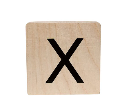 [480731] Minimou | Letter X Hout 10x10cm
