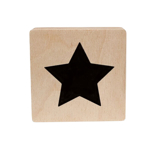 [480741] Minimou | Figuur Ster Hout 10x10cm