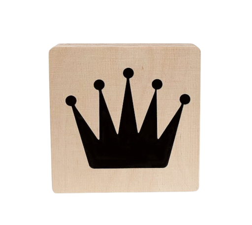 [480744] Minimou | Figuur Kroon Hout 10x10cm