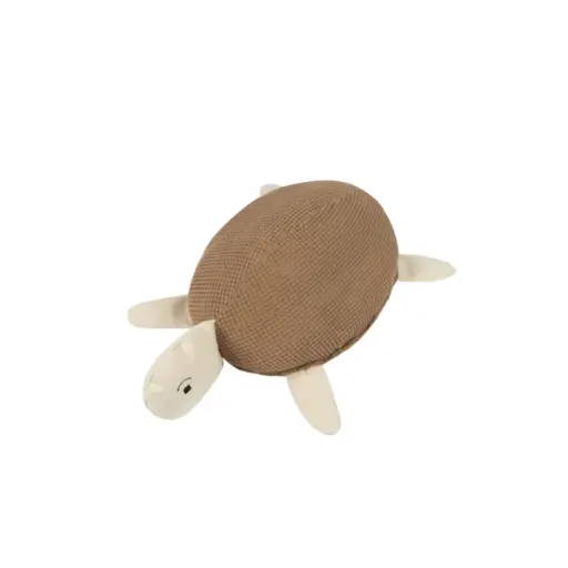 [471916] KUSSEN MET VASTE SLOOP, Wabi-Sabi, Turtle Cushion, sesame, bruin, uni, katoen, schildpad, 14x32cm, sierkussen
