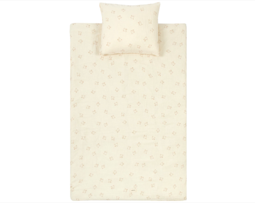 [471952] DONSOVERTREK, 100x140, Wabi-Sabi, Washed , brown hoshi birds, ecru/bruin, aop vogel,+sloop,vr babybed 60x120/70x140