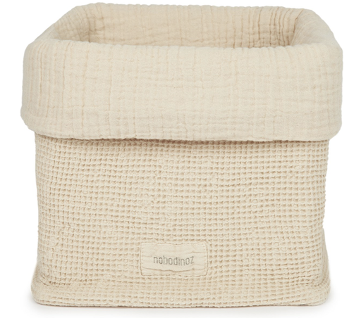 [471959] VERZORGINGSMAND, Wabi-Sabi, Basket, ginger, ecru, L20 H18cm, 1 vak, uni, vierkant, katoen, 1st, opbergen