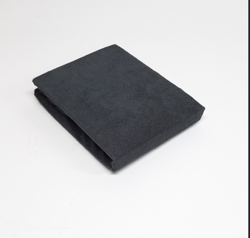 [202421] HOES VOOR WASKUSSEN, donkergrijs, grijs, uni, badstof, 50x80cm, kleur514