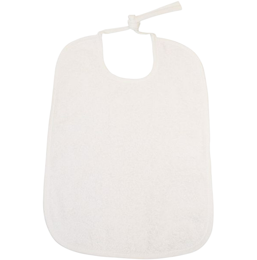 [202459] SLABBETJE, ecru, uni, lintensluiting, badstof/kunststof, 31x41cm, waterdicht, 1 stuk(s), kleur10