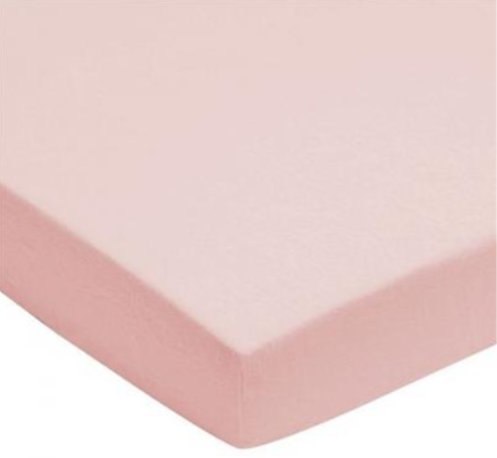 [234319] HOESLAKEN, 70x140cm, roze, uni, vr babybed 70x140, jersey, 100% katoen, kleur505