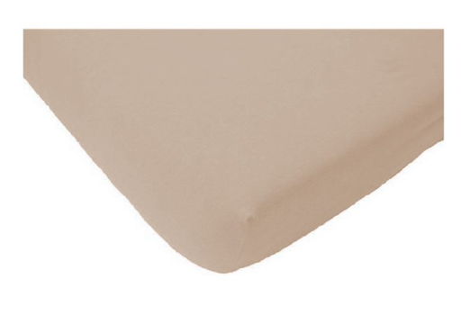 [268175] HOESLAKEN, 75x95cm, zand, ecru, uni, vr park, jersey, 100% katoen, kleur525